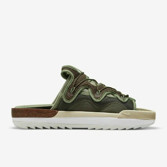 Nike Offline 2.0 Sandal Slides Olive Green White Brown CZ0332-200 Men\'s Size main image 12